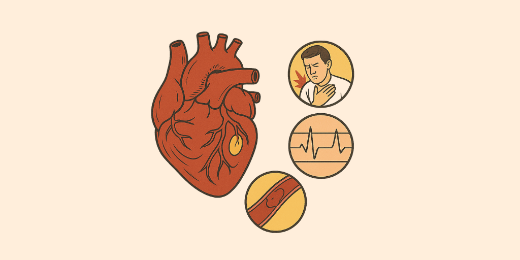 Picture showing some heart disorders symptoms