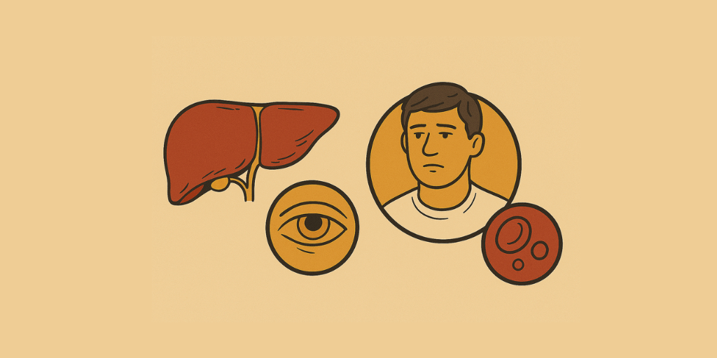 Person having Jaundice symptoms